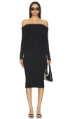 Superdown Loraine Midi Dress In Black