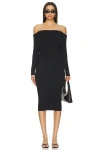 Superdown Loraine Midi Dress In Black