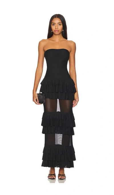 Superdown Lorenza Maxi Dress In Black