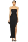 Superdown Lou Maxi Dress In Black