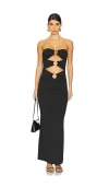 Superdown Luciana Maxi Dress In 黑色