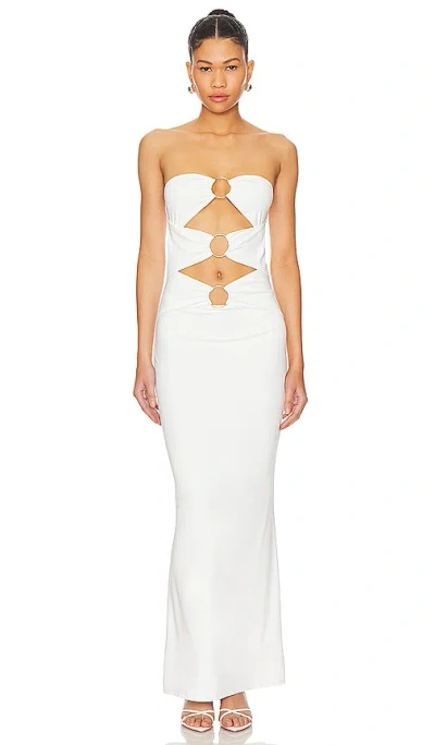 Superdown Luciana Maxi Dress In White