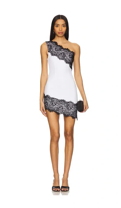 Superdown Lucyana Mini Dress In Black & White