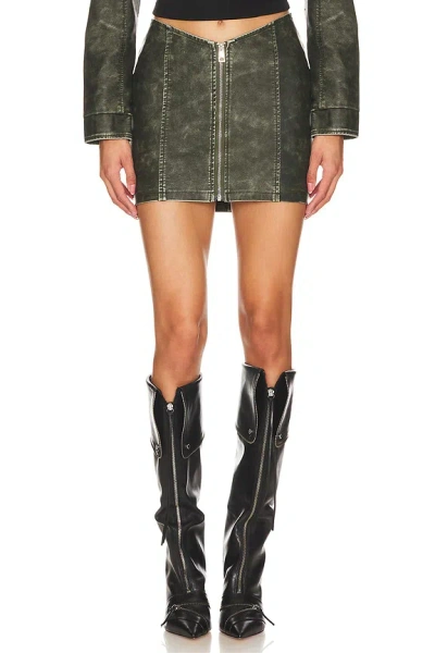 SUPERDOWN LUPITA FAUX LEATHER SKIRT