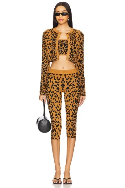 Superdown Lyle Knit Set In Leopard