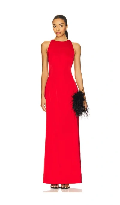 Superdown Madeline Maxi Dress In Red