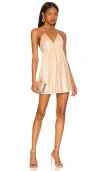 Superdown Margo Halter Shift Dress In 香槟酒色