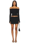 Superdown Marks Skirt Set In Black