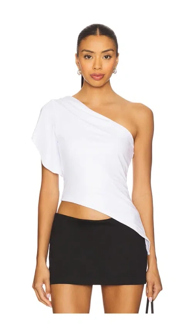 Superdown Marlene Asymmetrical Top In White
