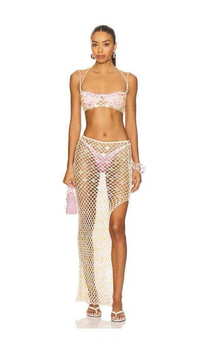 Superdown Marlie Skirt Set In Pink