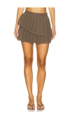 Superdown Marlowe Mini Skirt In Brown
