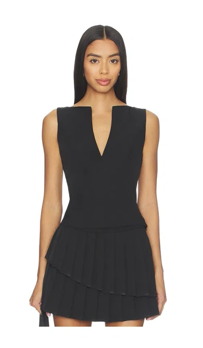 Superdown Marlowe Top In Black