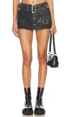 Superdown Marni Mini Skirt In 洗水黑