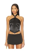 Superdown Martine Top In Black