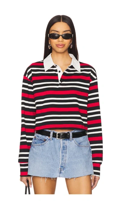 Superdown Mason Top In Red Stripe