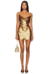 Superdown Matti Mini Dress In Mocha