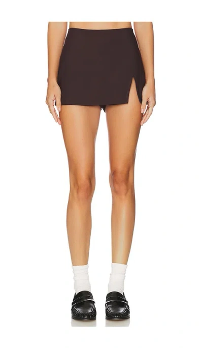 Superdown Mazarine Skort In Brown