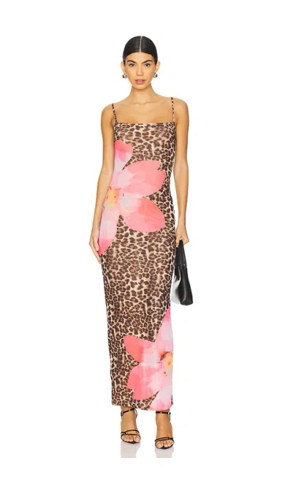 Superdown Megan Maxi Dress In Multi
