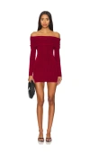 Superdown Megan Mini Dress In Wine