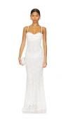 Superdown Mercer Maxi Dress In White