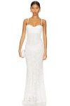 Superdown Mercer Maxi Dress In White