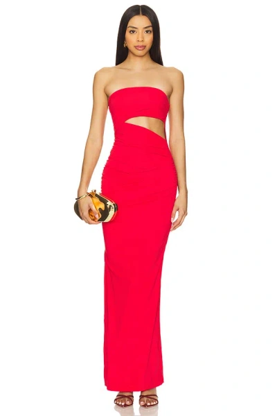 Superdown Messi Maxi Dress In Red