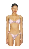 Superdown Minca Bikini Top In White
