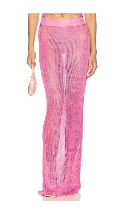 Superdown Miranda Maxi Skirt In Pink