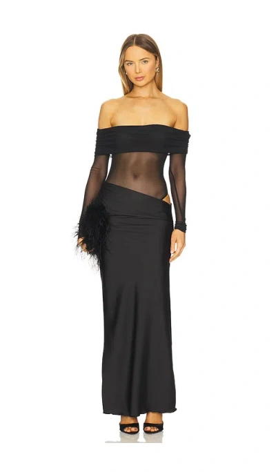Superdown Mya Maxi Dress In Black