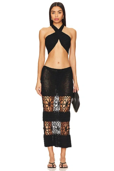 Superdown Naja Skirt Set In Black