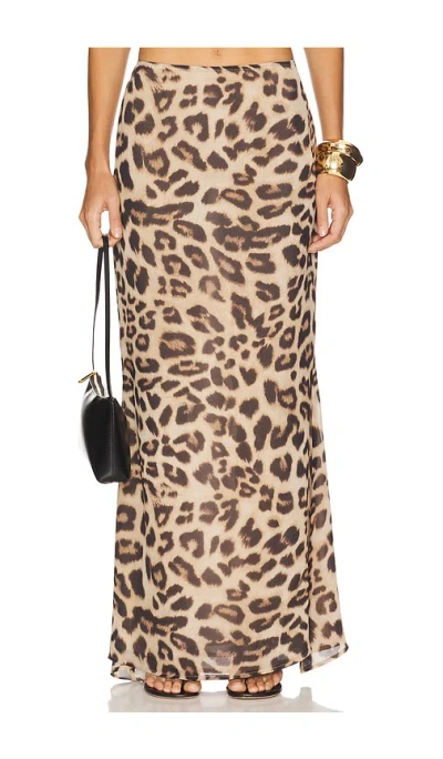 Superdown Nalani Maxi Skirt In Leopard