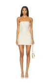 Superdown Nanea Strapless Dress In Cream