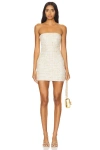 Superdown Nanea Strapless Dress In Cream Multi