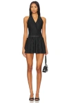 Superdown Net Mini Dress In Black