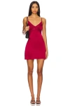 Superdown Nidia Mini Dress In Oxblood