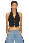 Superdown Nikita Vest In Black