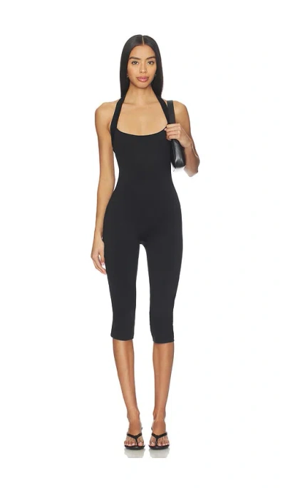 Superdown Niomie Capri Jumpsuit In Black