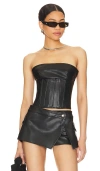 Superdown Odessa Corset Top In Black
