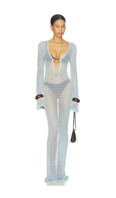Superdown Odette Maxi Dress In Blue