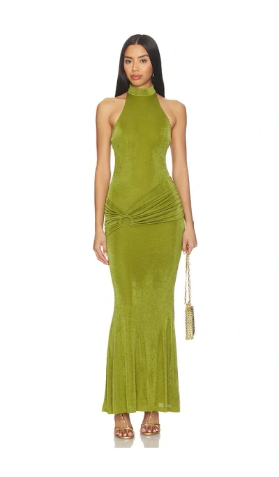 Superdown Olandria Maxi Dress In Green