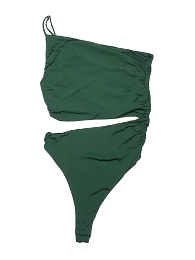 Pre-owned Superdown One Piece Swimsuit In Green