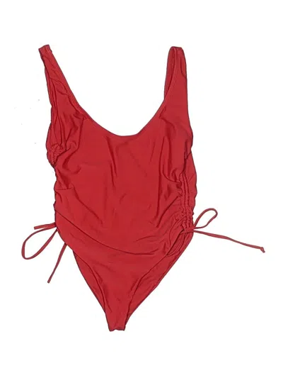 Pre-owned Superdown One Piece Swimsuit In Red