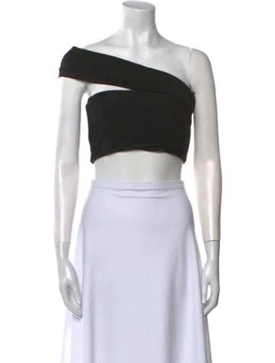 Pre-owned Superdown One-shoulder Short Sleeve Crop Top In Multi