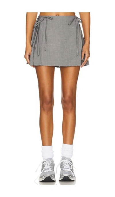 Superdown Paloma Mini Skirt In Dark Grey