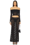 Superdown 2-teiliges Maxikleid Parise In Black