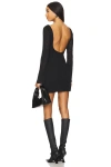 Superdown Patricia Low Back Dress In Black