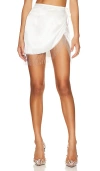 Superdown Penelope Fringe Skirt In Ivory