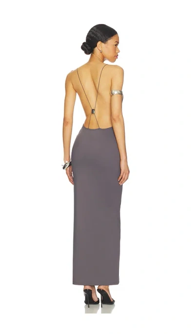 Superdown Prina Maxi Dress In Gray