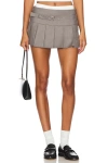 Superdown Quinn Mini Skirt In Grey