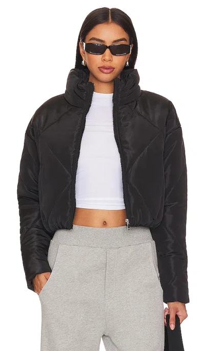 Superdown Rania Cropped Jacket In Black